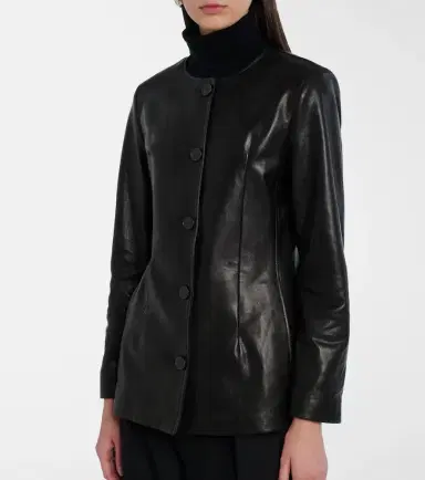 Nour Hammour Maud leather jacket | Thumbnail 5 Nour Hammour Maud leather jacket | Thumbnail 5