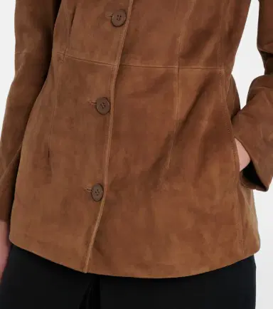Nour Hammour Maud suede jacket | Thumbnail 3 Nour Hammour Maud suede jacket | Thumbnail 3
