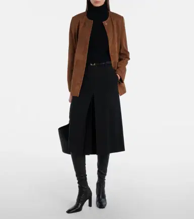Nour Hammour Maud suede jacket | Thumbnail 5 Nour Hammour Maud suede jacket | Thumbnail 5