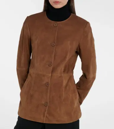 Nour Hammour Maud suede jacket | Thumbnail 6 Nour Hammour Maud suede jacket | Thumbnail 6