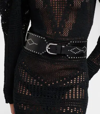 Isabel Marant Lucie studded leather belt | Thumbnail 3