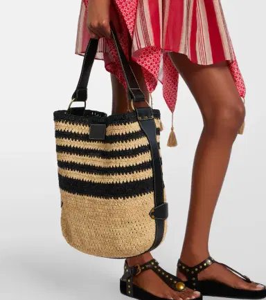 Isabel Marant Bayia striped raffia shoulder bag | Thumbnail 5 Isabel Marant Bayia striped raffia shoulder bag | Thumbnail 5