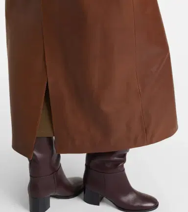 Nour Hammour Dakota shearling-trimmed leather coat | Thumbnail 6
