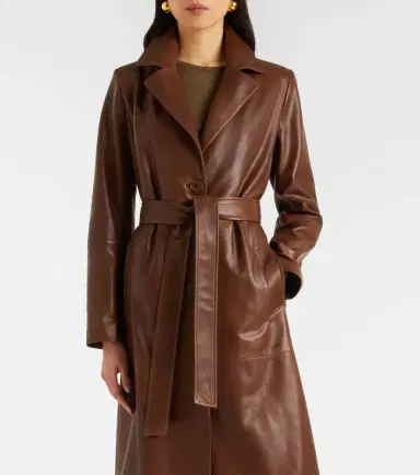 Nour Hammour Dakota shearling-trimmed leather coat | Thumbnail 7