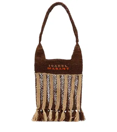 Isabel Marant Praia striped raffia tote bag | Thumbnail 1