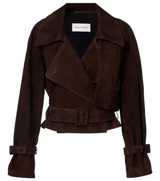 Hatti cropped suede jacket