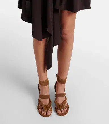 Christopher Esber Doma embellished suede sandals | Thumbnail 5 Christopher Esber Doma embellished suede sandals | Thumbnail 5