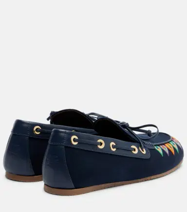 Etro Embroidered canvas boat shoes | Thumbnail 3