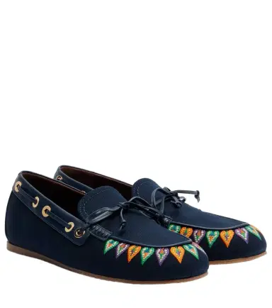 Etro Embroidered canvas boat shoes | Thumbnail 1