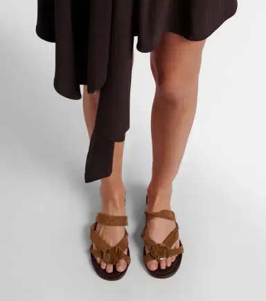 Christopher Esber Doma embellished suede sandals | Thumbnail 6 Christopher Esber Doma embellished suede sandals | Thumbnail 6