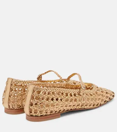 Souliers Martinez Paris woven leather Mary Jane flats | Thumbnail 2 Souliers Martinez Paris woven leather Mary Jane flats | Thumbnail 2