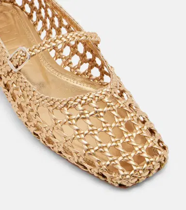Souliers Martinez Paris woven leather Mary Jane flats | Thumbnail 3 Souliers Martinez Paris woven leather Mary Jane flats | Thumbnail 3