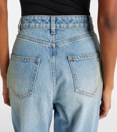 Area Distressed embellished wide-leg jeans | Thumbnail 3