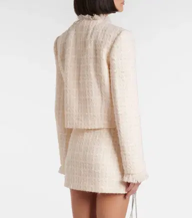 AREA Embellished tweed jacket | Thumbnail 2