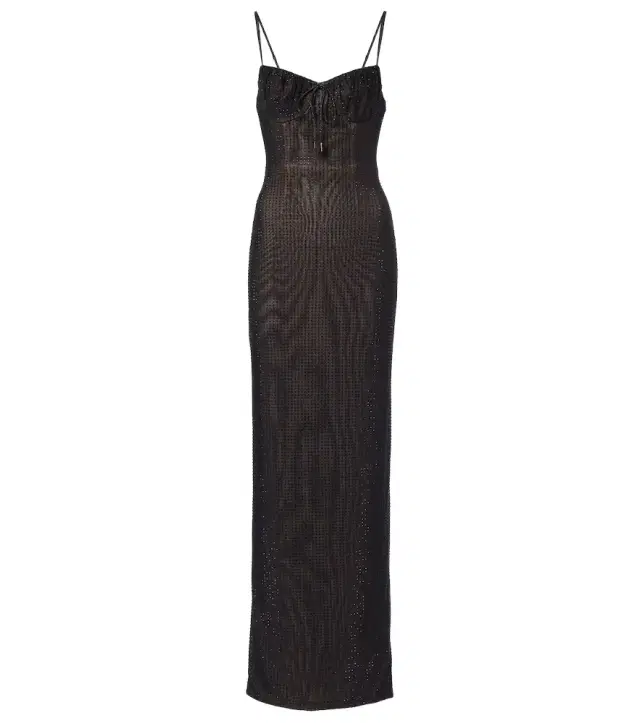 Crystal-embellished gown