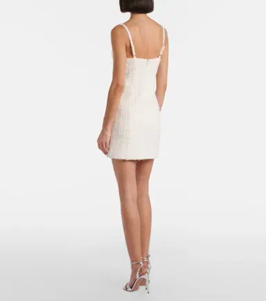 Area Embellished tweed minidress | Thumbnail 2 Area Embellished tweed minidress | Thumbnail 2