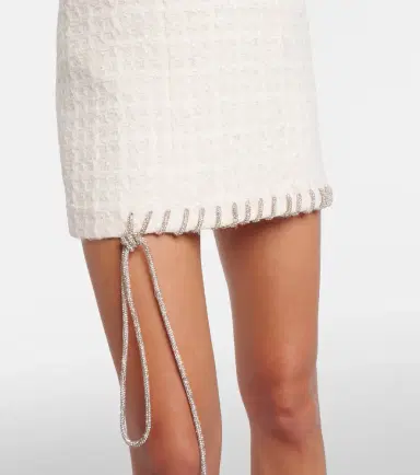 Area Embellished tweed minidress | Thumbnail 3 Area Embellished tweed minidress | Thumbnail 3