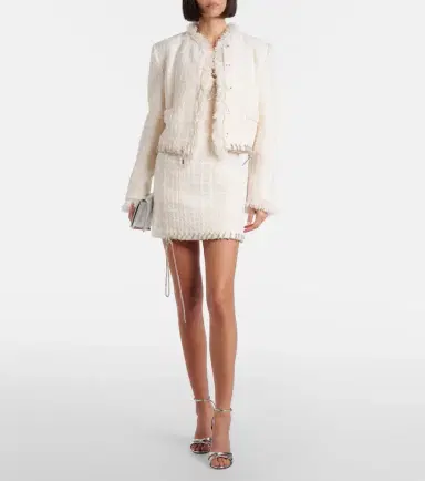 Area Embellished tweed minidress | Thumbnail 5 Area Embellished tweed minidress | Thumbnail 5