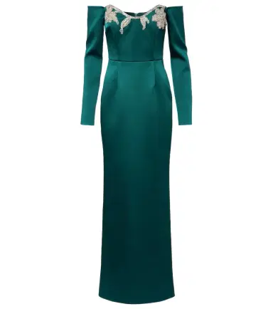 Rebecca Vallance Ellerie embellished off-shoulder gown | Thumbnail 1