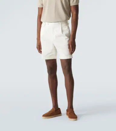 Lardini Pleated cotton-blend Bermuda shorts | Thumbnail 4 Lardini Pleated cotton-blend Bermuda shorts | Thumbnail 4