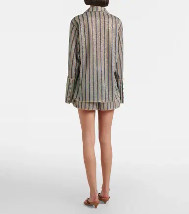 Oséree Oséree Lumière striped shorts | Thumbnail 3 Oséree Oséree Lumière striped shorts | Thumbnail 3