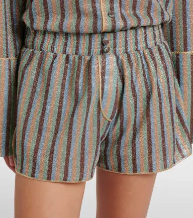 Oséree Oséree Lumière striped shorts | Thumbnail 4 Oséree Oséree Lumière striped shorts | Thumbnail 4