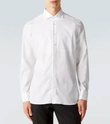 Lardini Cotton poplin tuxedo shirt | Thumbnail 6 Lardini Cotton poplin tuxedo shirt | Thumbnail 6