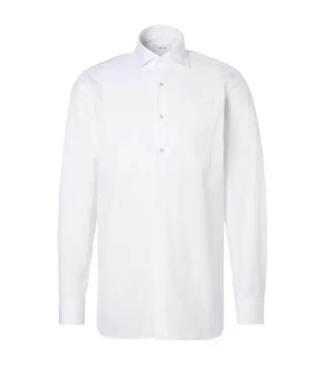 Cotton poplin tuxedo shirt