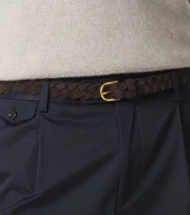 Lardini Braided suede belt | Thumbnail 3