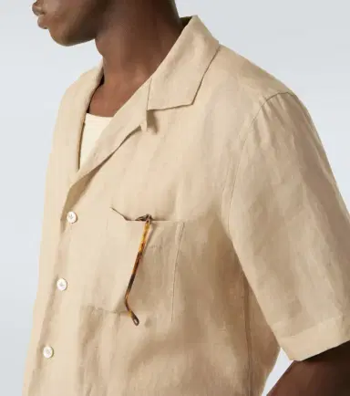 Lardini Linen bowling shirt | Thumbnail 2