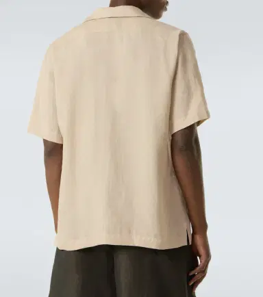 Lardini Linen bowling shirt | Thumbnail 3