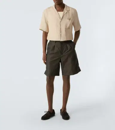 Lardini Linen bowling shirt | Thumbnail 4