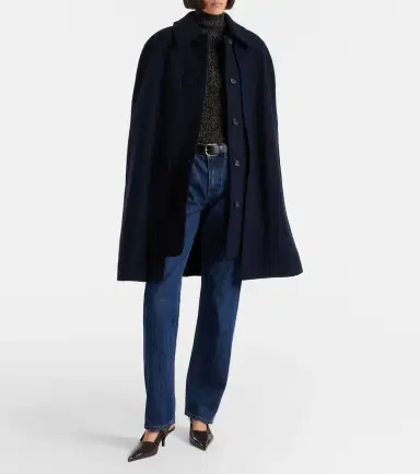 TOTEME Wool bouclé cape | Thumbnail 5 TOTEME Wool bouclé cape | Thumbnail 5