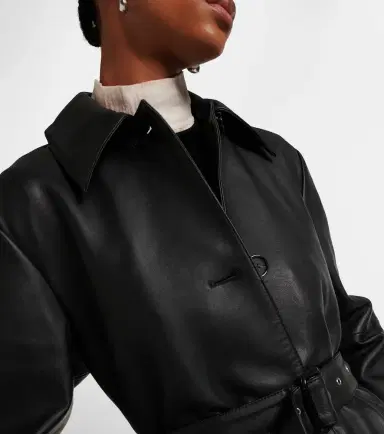 TOTEME Belted leather coat | Thumbnail 7
