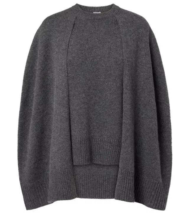 Cashmere poncho