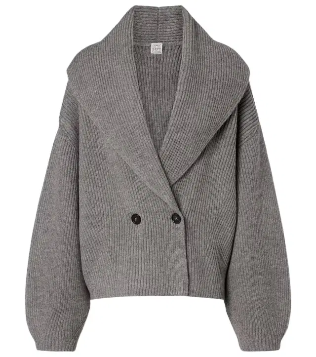 Wool-blend cardigan