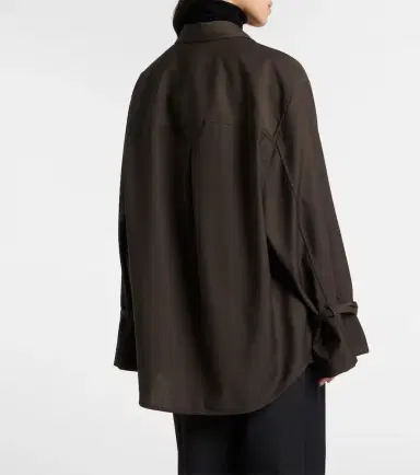 Toteme Oversized wool shirt | Thumbnail 4