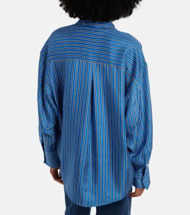 TOTEME Striped oversized silk shirt | Thumbnail 3 TOTEME Striped oversized silk shirt | Thumbnail 3