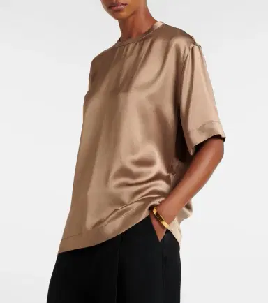 Toteme Satin T-shirt | Thumbnail 2