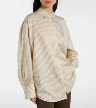 Toteme Striped silk shirt | Thumbnail 2