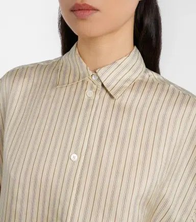Toteme Striped silk shirt | Thumbnail 3