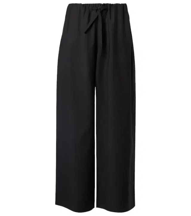 Wool wide-leg pants