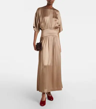 Toteme Satin midi dress | Thumbnail 2