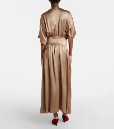 Toteme Satin midi dress | Thumbnail 4