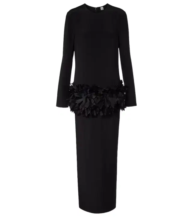 Toteme Petal silk-trimmed maxi dress
