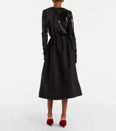TOTEME Gathered wool and silk midi skirt | Thumbnail 6 TOTEME Gathered wool and silk midi skirt | Thumbnail 6