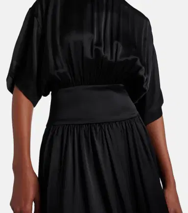 TOTEME Silk and cotton satin T-shirt dress | Thumbnail 2 TOTEME Silk and cotton satin T-shirt dress | Thumbnail 2