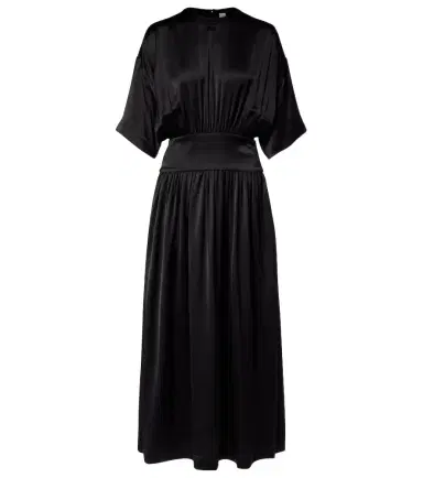 TOTEME Silk and cotton satin T-shirt dress | Thumbnail 1 TOTEME Silk and cotton satin T-shirt dress | Thumbnail 1