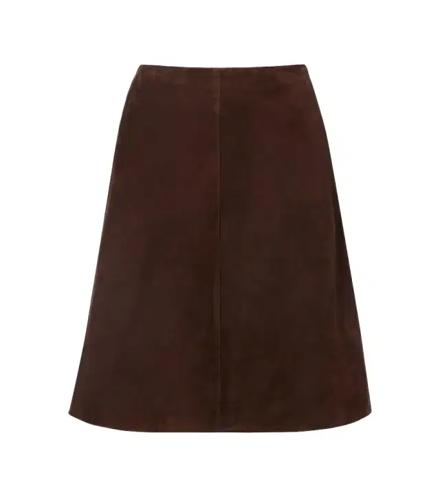 Suede miniskirt