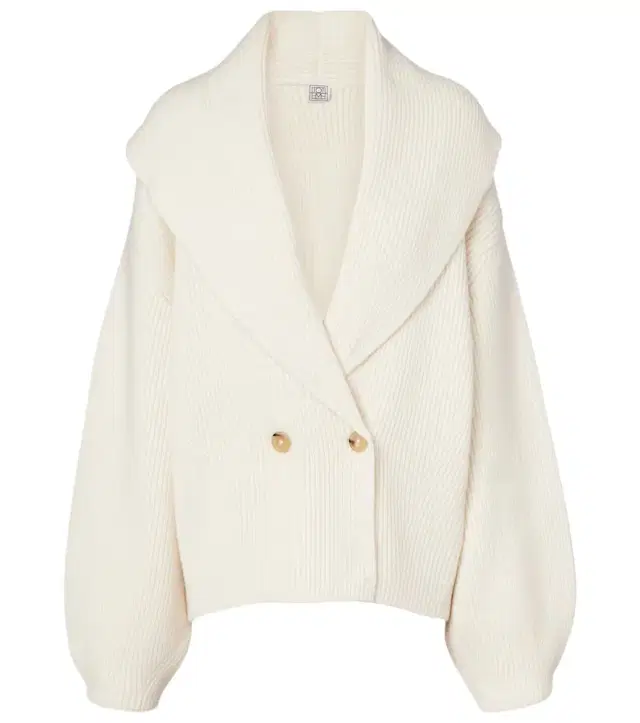 Toteme Ribbed-knit wool-blend cardigan